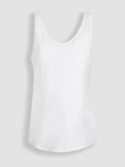 JoJo Maman Bébé White Maternity Thick Strap 100% Cotton Vest