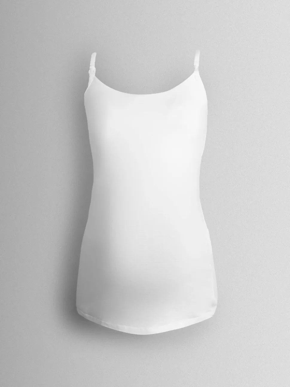 JoJo Maman Bébé White 2-Pack Maternity & Nursing Vest Tops