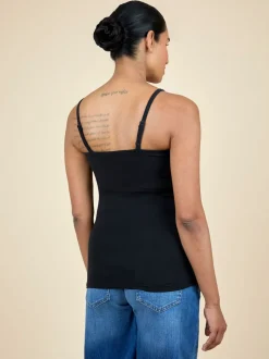 JoJo Maman Bébé White 2-Pack Maternity & Nursing Vest Tops