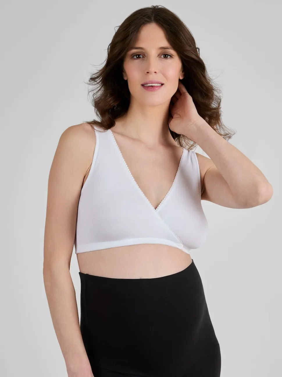 JoJo Maman Bébé White 2-Pack Maternity & Nursing Sleep Bras