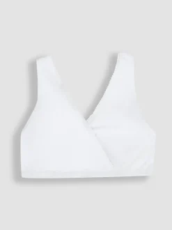 JoJo Maman Bébé White 2-Pack Maternity & Nursing Sleep Bras