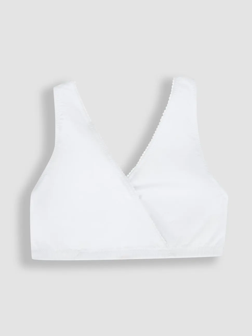 JoJo Maman Bébé White 2-Pack Maternity & Nursing Sleep Bras