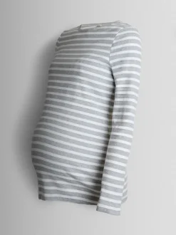 JoJo Maman Bébé White 2-Pack Ribbed Maternity & Nursing Top