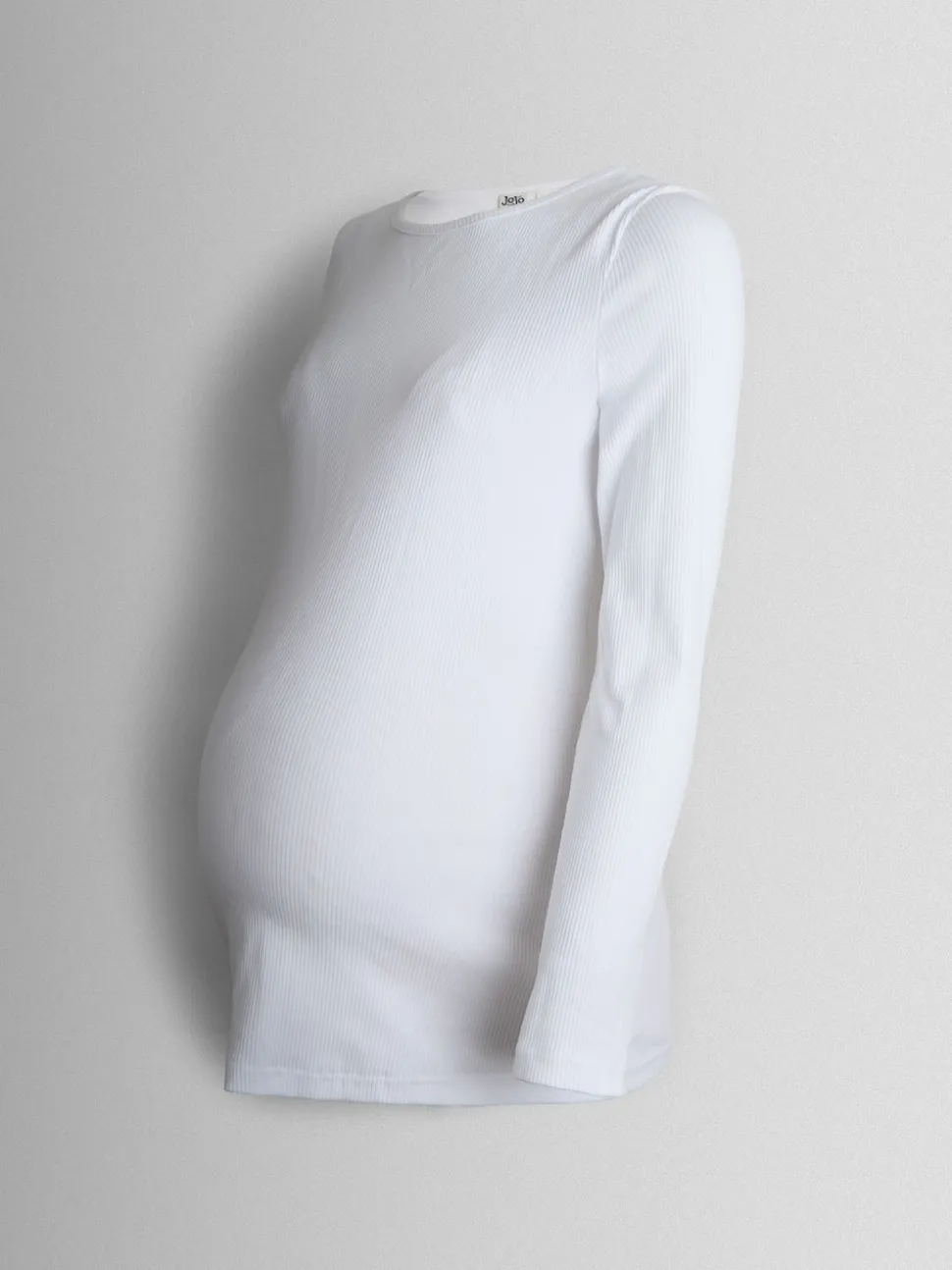 JoJo Maman Bébé White 2-Pack Ribbed Maternity & Nursing Top