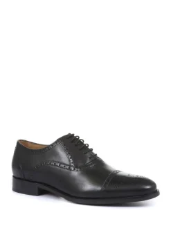 Jones Bootmaker Black Maynard Leather Oxford Brogues