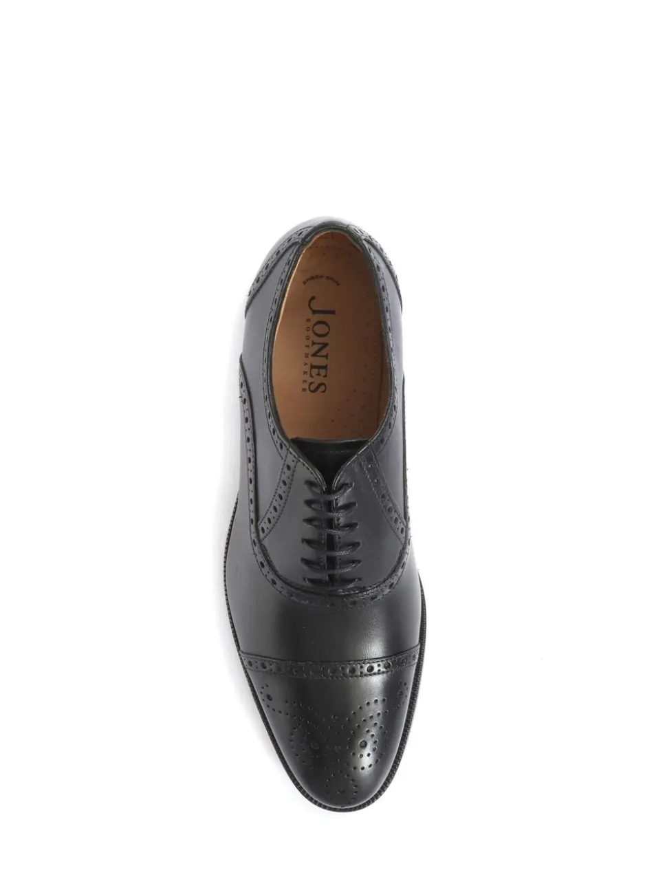 Jones Bootmaker Black Maynard Leather Oxford Brogues