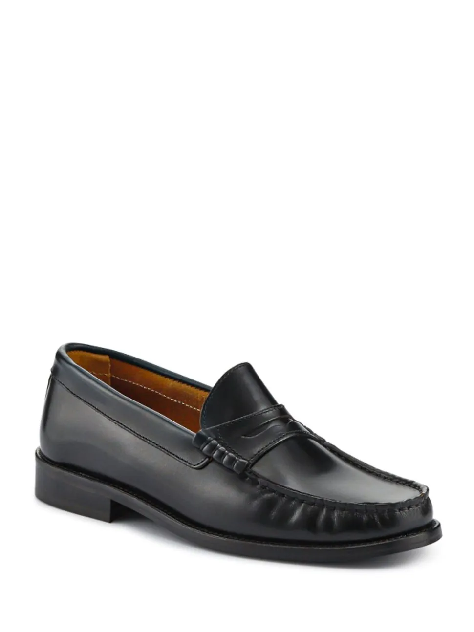 Jones Bootmaker Black Red Perna Smart Leather Moccasins Shoes