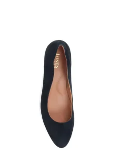 Jones Bootmaker Black Zoey Leather Court Shoes