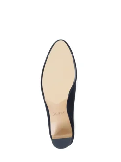 Jones Bootmaker Black Zoey Leather Court Shoes