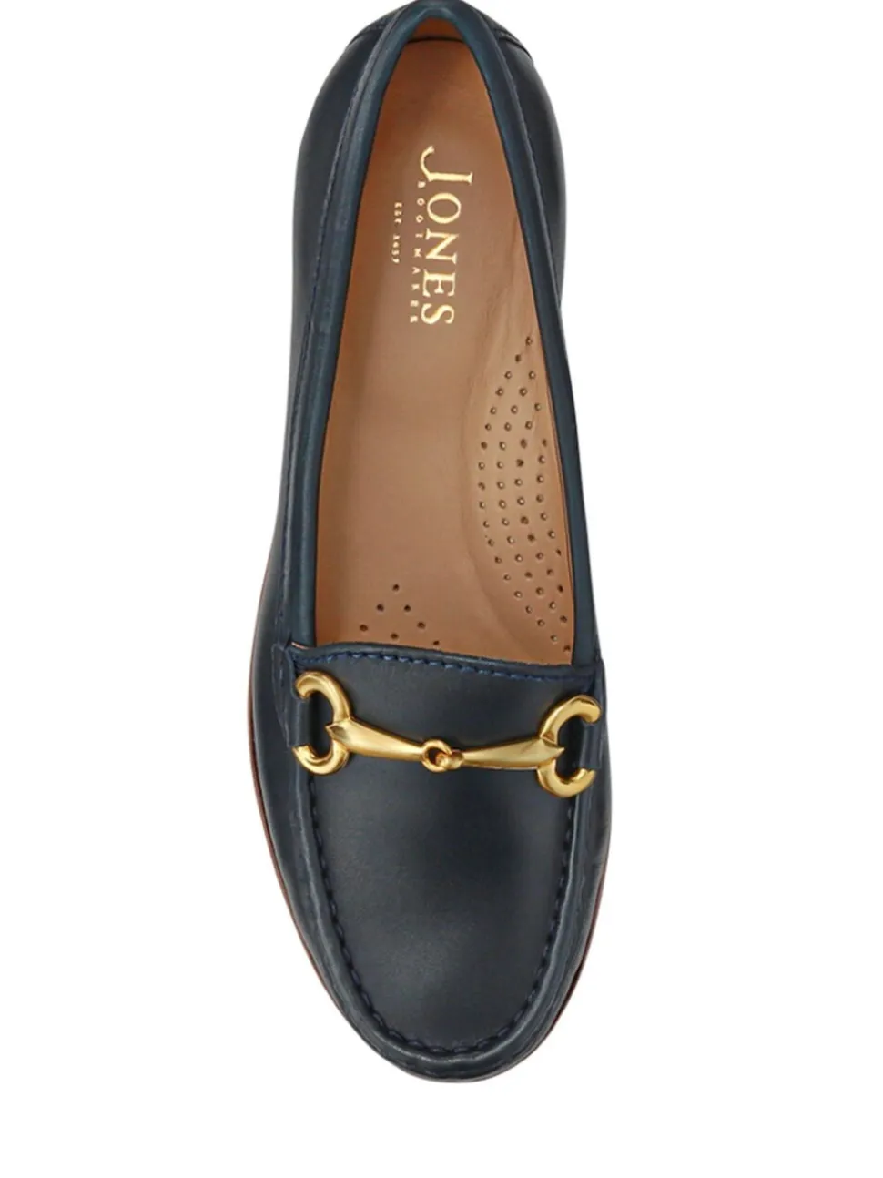 Jones Bootmaker Blue Lorella Wide-Fit Slip-On Shoes
