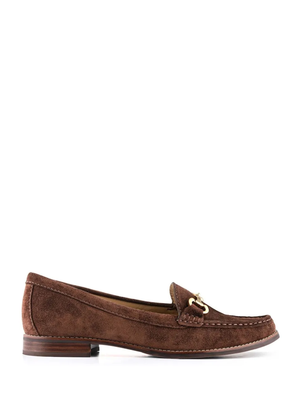 Jones Bootmaker Brown Regular Fit Lex Suede Leather Loafers