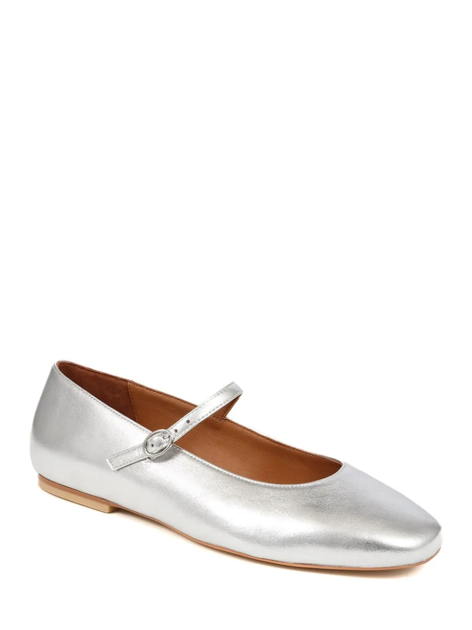Jones Bootmaker Silver Sonnet Mary Janes Leather Shoes