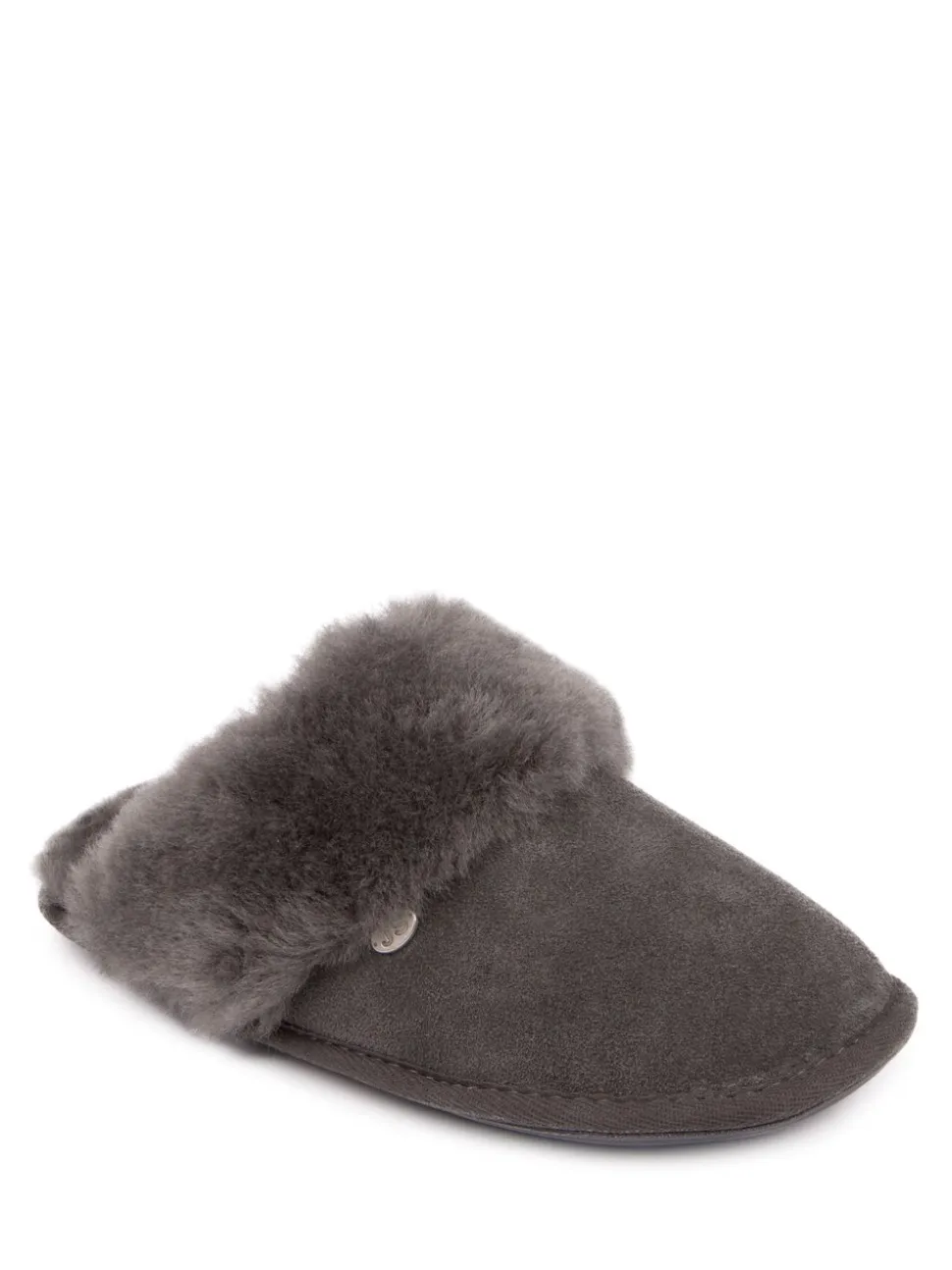 Just Sheepskin Dark Grey Ladies Duchess Slippers