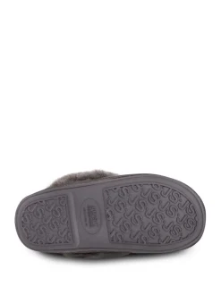 Just Sheepskin Dark Grey Ladies Duchess Slippers