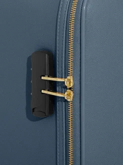 Katie Loxton Blue Oxford Cabin Suitcase