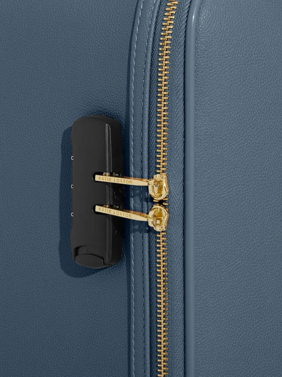 Katie Loxton Blue Oxford Cabin Suitcase