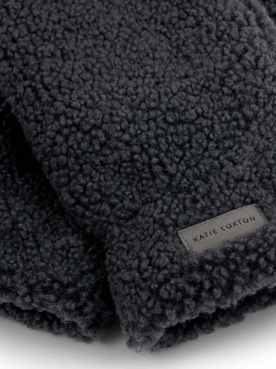 Katie Loxton Grey Teddy Mittens With Cord