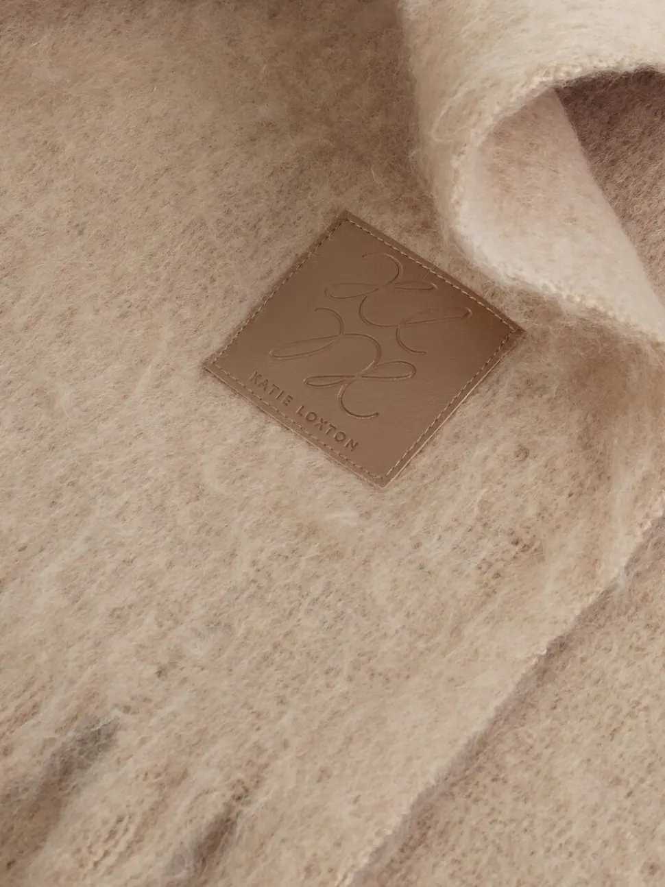 Katie Loxton Natural Oversized Tassel Scarf