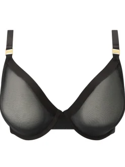 KBX Black Zadie DD+ Non Pad Plunge Bra