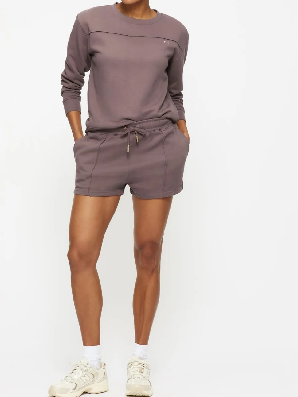 KBX Brown White Jessica Shorts
