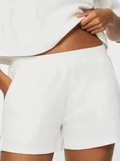 KBX Cream Marl Naomi Waffle Top and Shorts Set