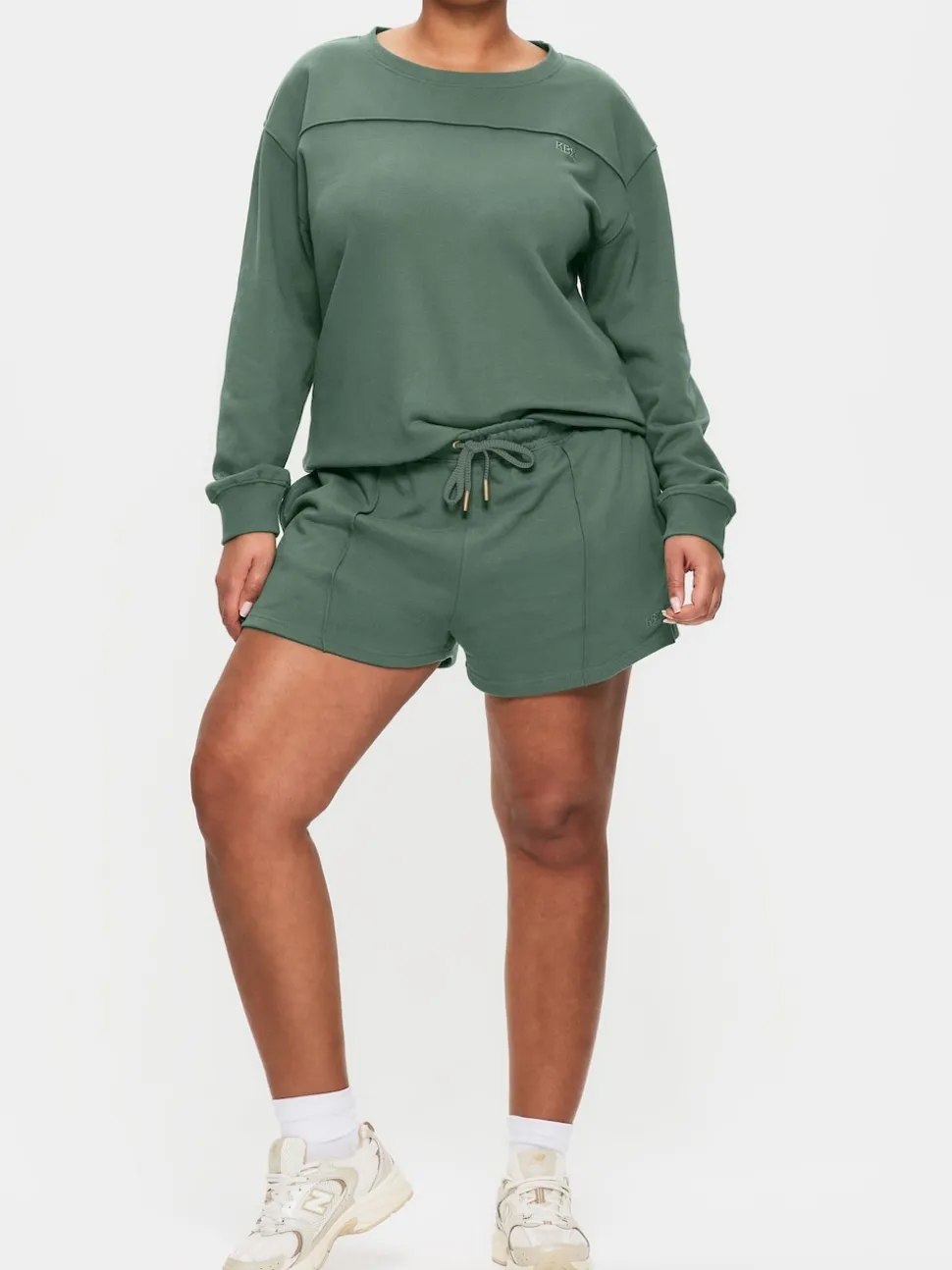 KBX Green White Jessica Shorts