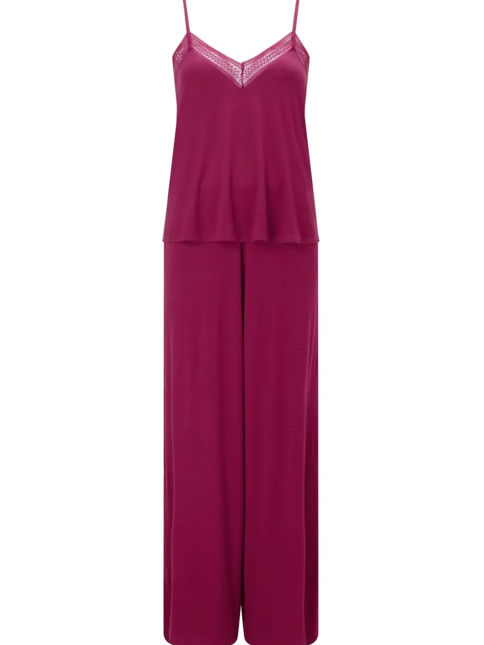 KBX Red Ada Modal Long Leg Cami Set