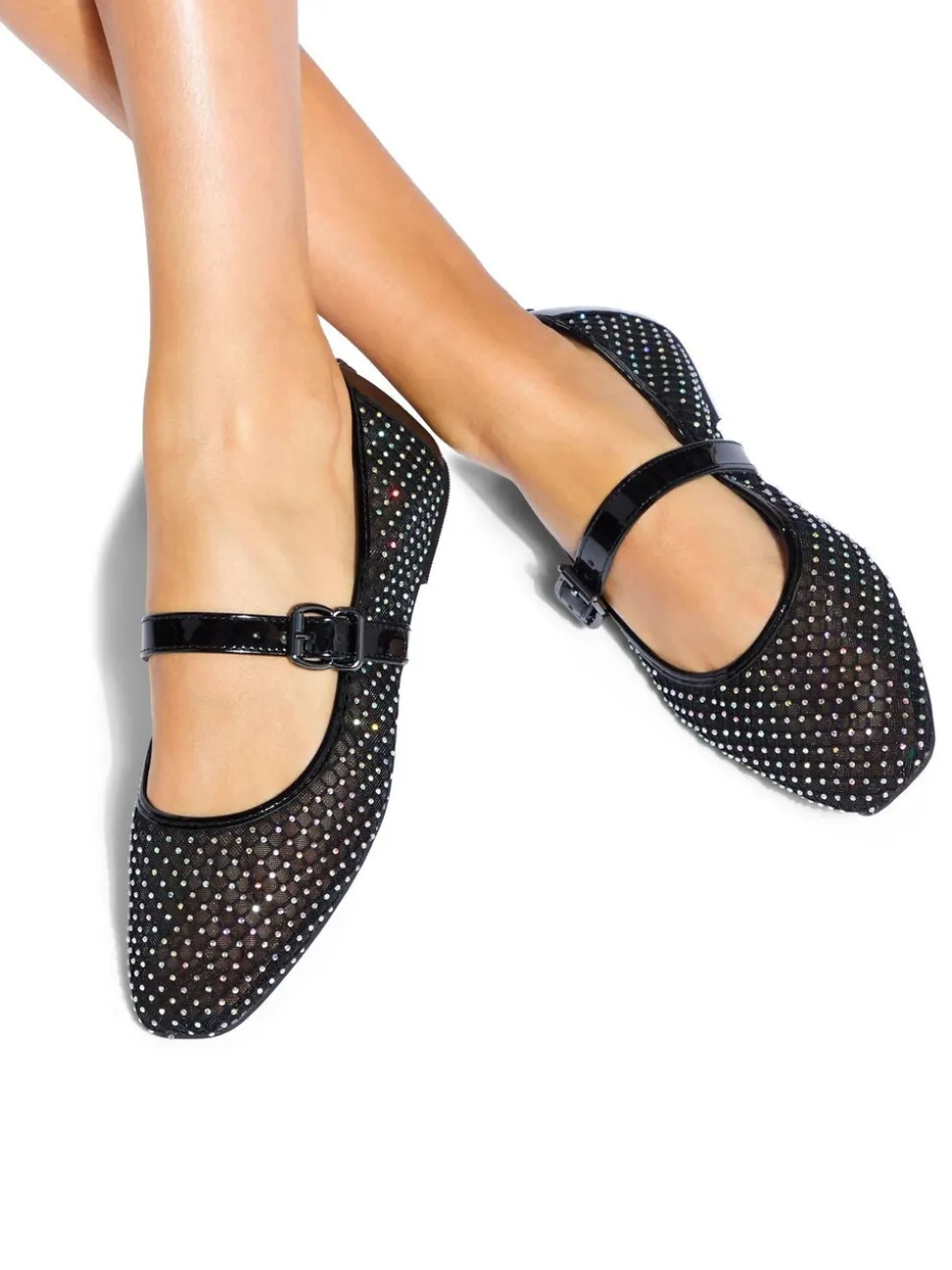 KG Kurt Geiger Black Grey Nina Mesh Pumps
