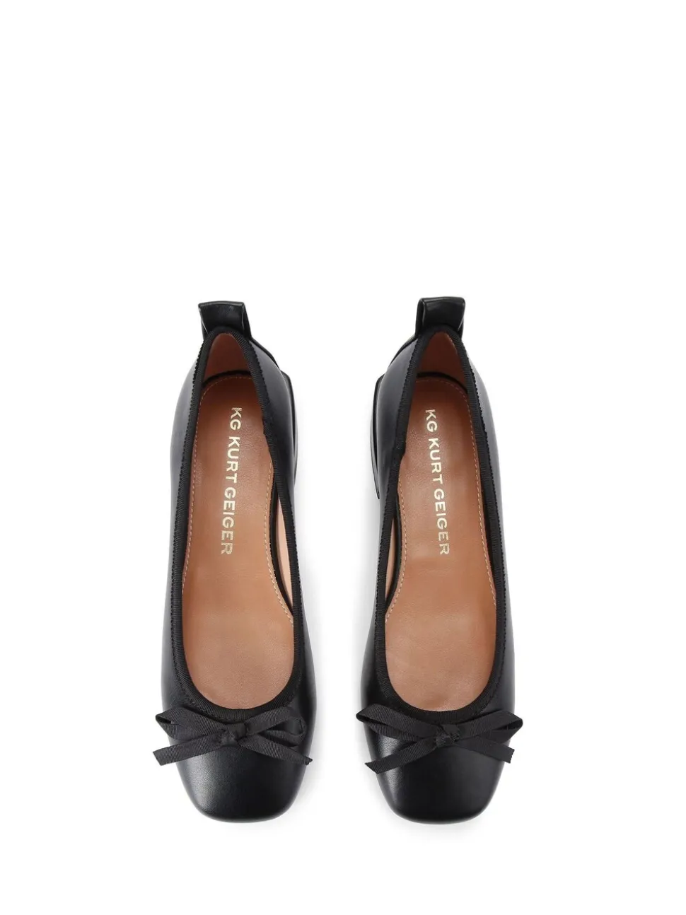 KG Kurt Geiger Black Marvyn Ballerina Shoes