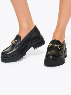 KG Kurt Geiger Black Tilly Bow Gem Shoes