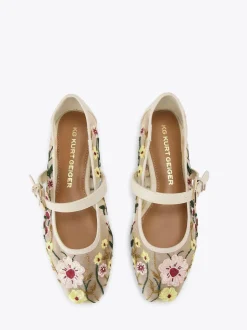 KG Kurt Geiger Cream Nina Mesh Pumps