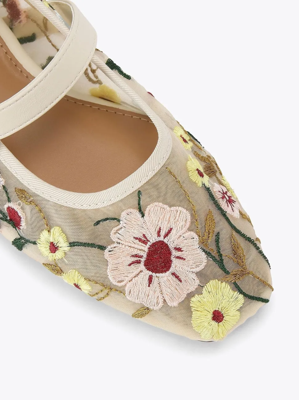 KG Kurt Geiger Cream Nina Mesh Pumps