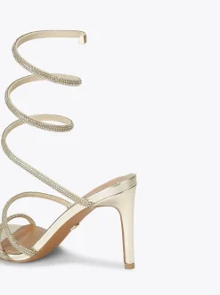 KG Kurt Geiger Gold Athena Sandals