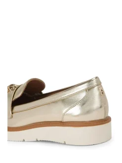 KG Kurt Geiger Gold Morly Tassel Shoes