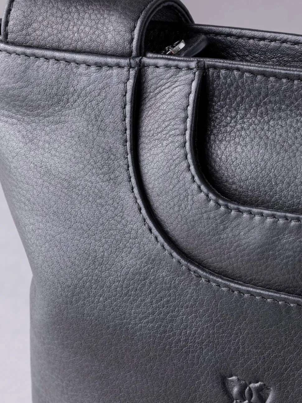 Lakeland Leather Black Allerdale Cross-Body Bag