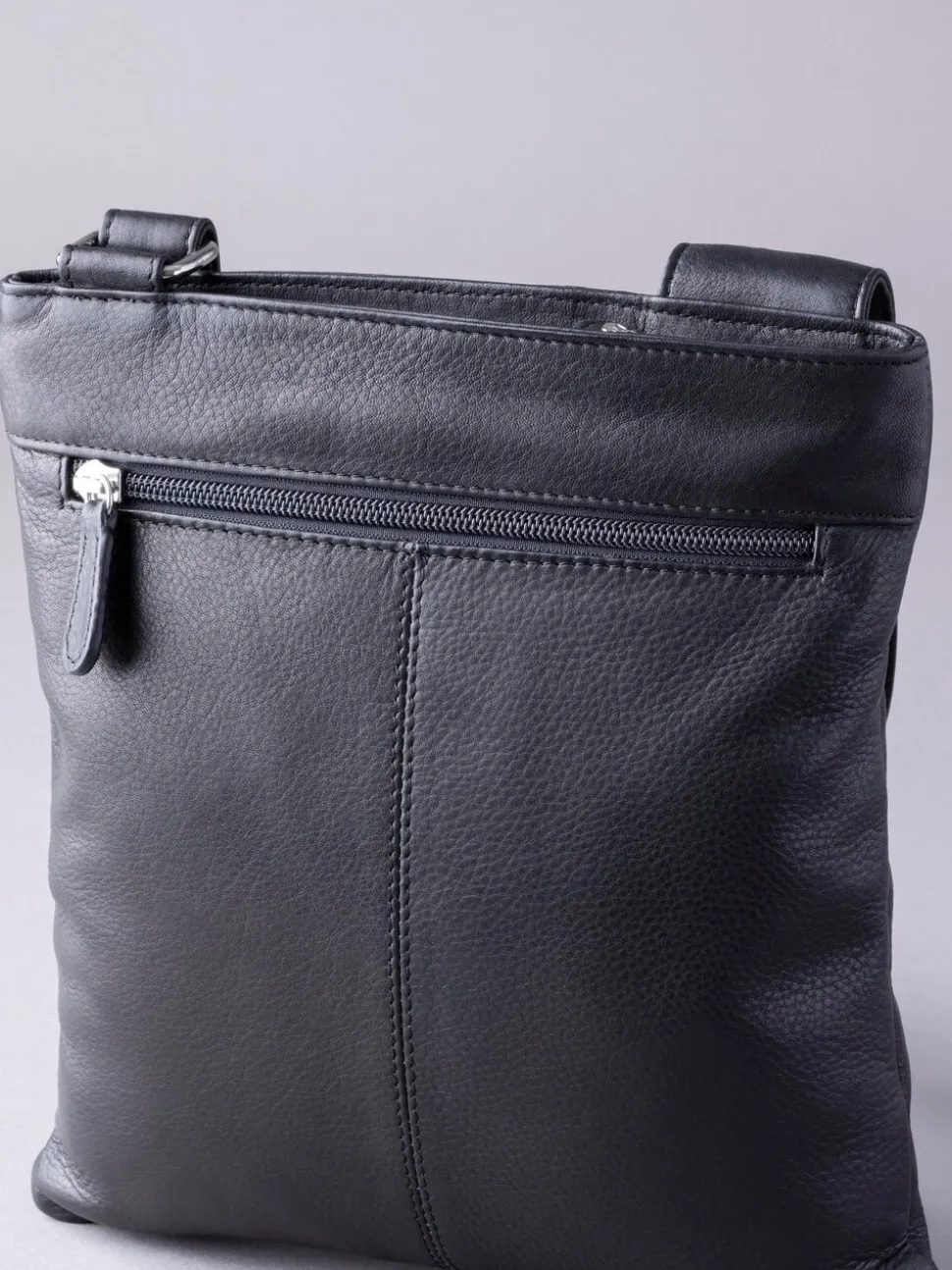 Lakeland Leather Black Allerdale Cross-Body Bag
