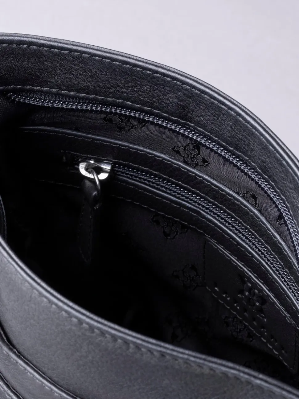 Lakeland Leather Black Allerdale Cross-Body Bag