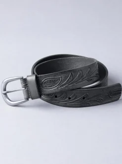 Lakeland Leather Black Embossed Belt