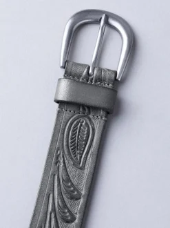 Lakeland Leather Black Embossed Belt