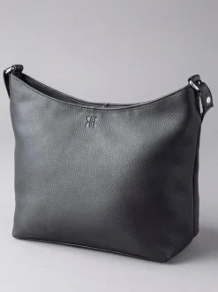 Lakeland Leather Black Grasmere Cross-Body Bag