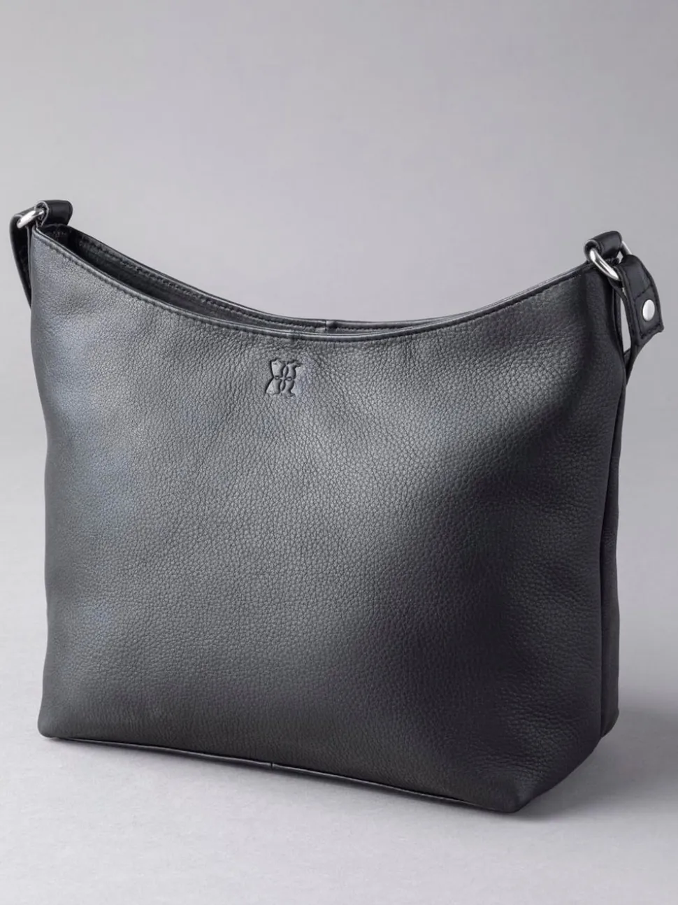 Lakeland Leather Black Grasmere Cross-Body Bag