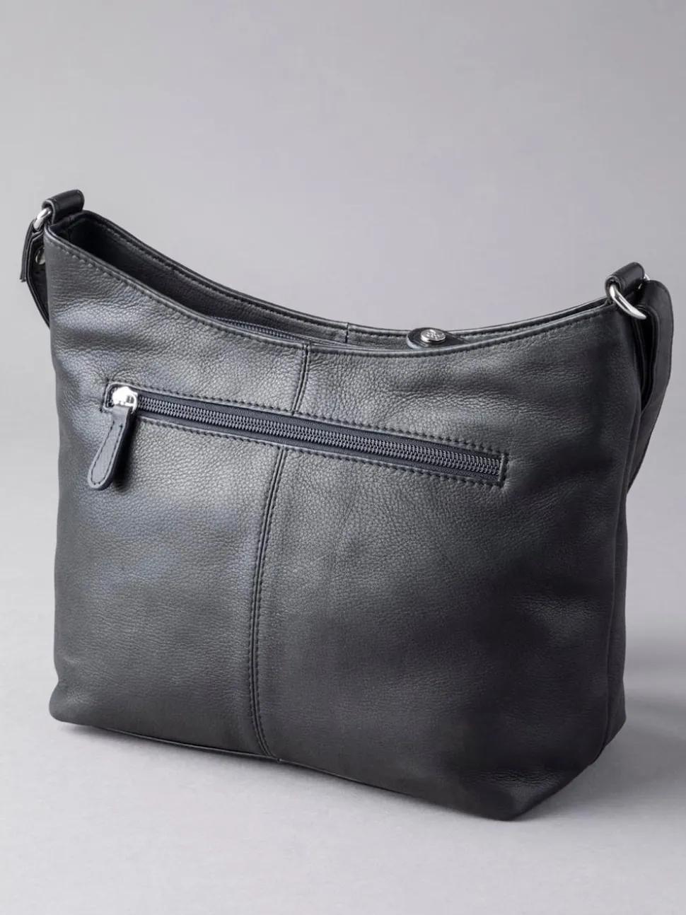 Lakeland Leather Black Grasmere Cross-Body Bag
