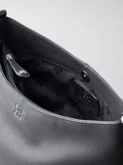 Lakeland Leather Black Grasmere Cross-Body Bag