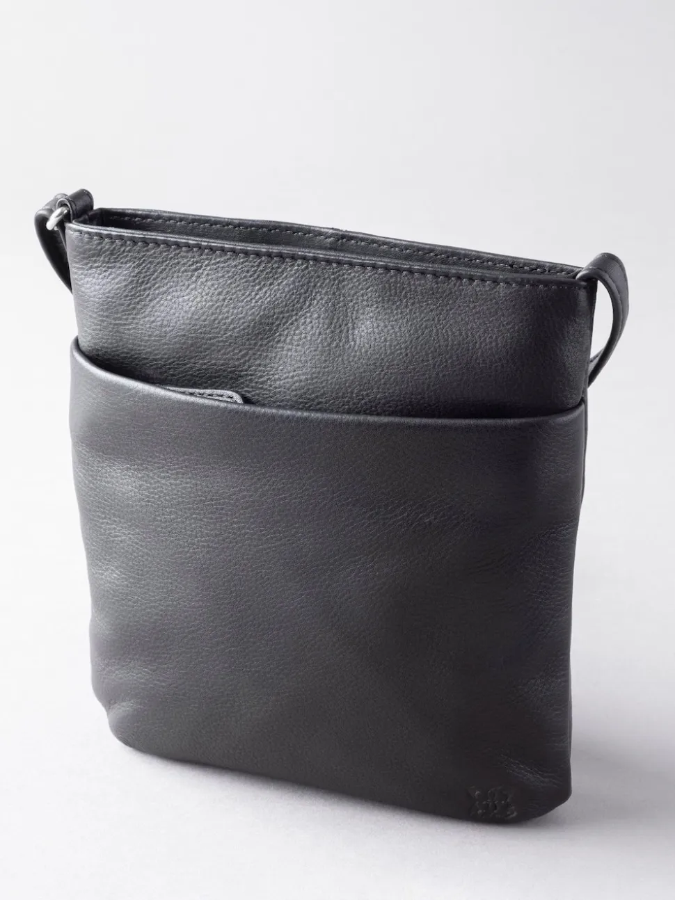 Lakeland Leather Black Lowther Cross-Body Bag