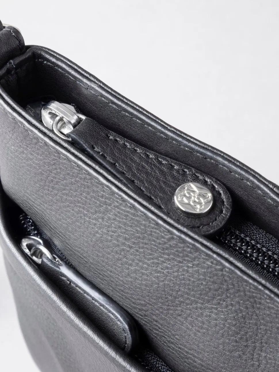 Lakeland Leather Black Lowther Cross-Body Bag