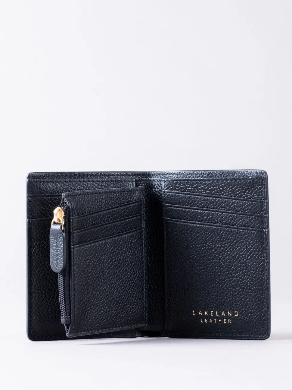 Lakeland Leather Black Newton Purse