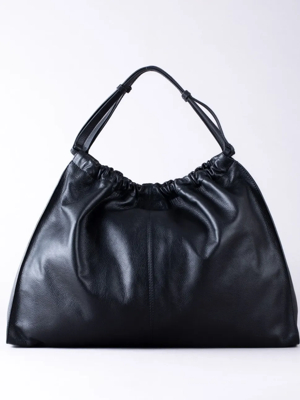 Lakeland Leather Black Newland Slouch Tote Bag