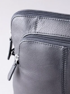 Lakeland Leather Black Raven Cross-Body Bag