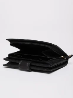 Lakeland Leather Black Small Tab Purse