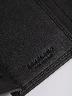 Lakeland Leather Black Small Tab Purse